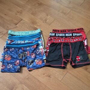 Spider-Man and Naruto Kids Boxer Briefs Set